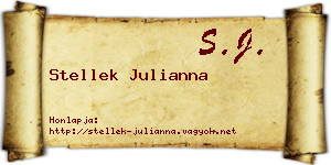 Stellek Julianna névjegykártya